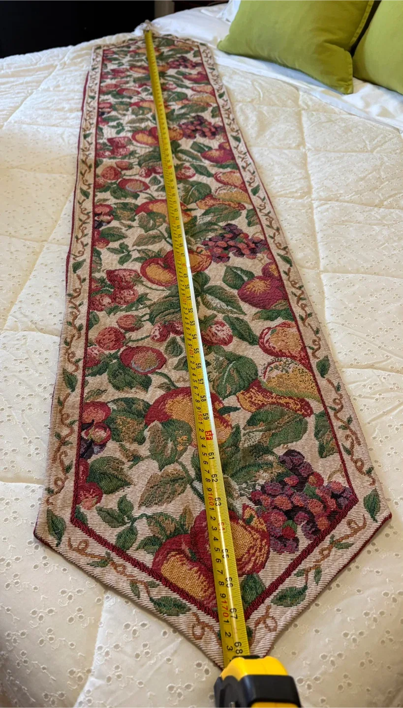 Floral tapestry table runner image indicator(5)