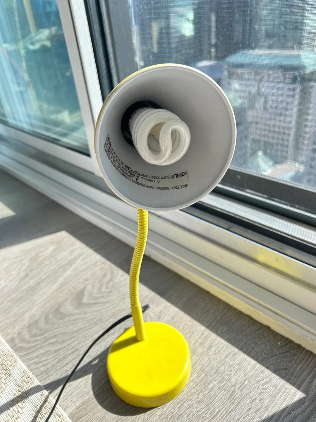 🧡Yellow Adjustable Desk Lamp with Light bulb🧡 image indicator(2)