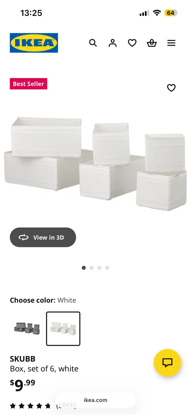 IKEA Skubb Hanging Organizer - White image indicator(3)