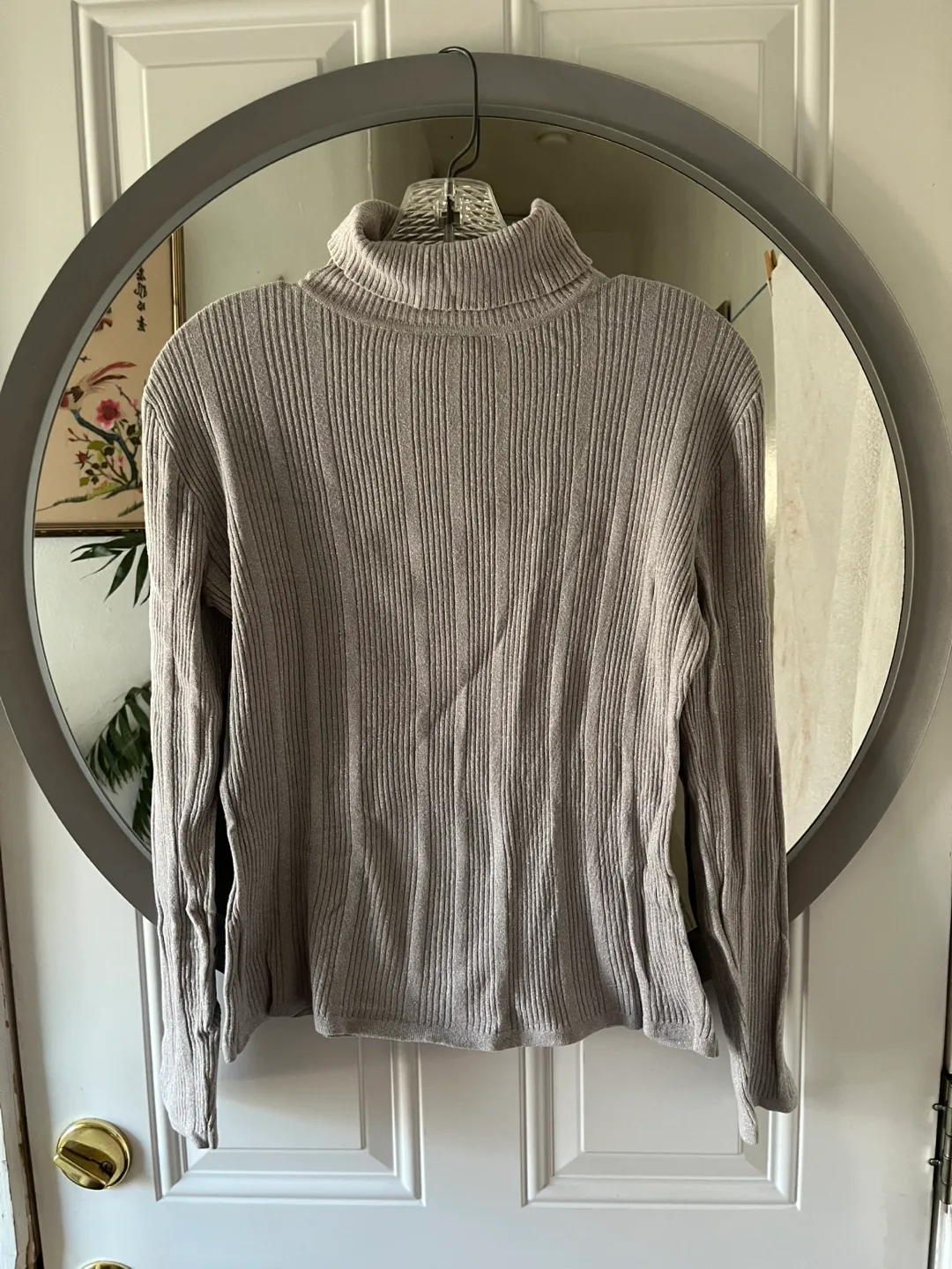 🧡Worthington Sparkly Turtleneck Sweater - Size M thumbnail