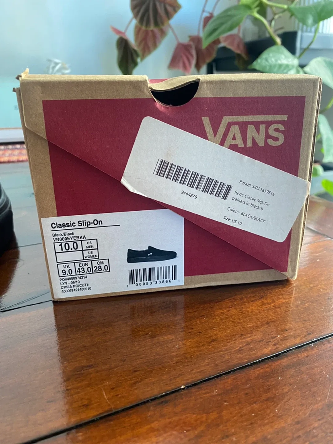 New Vans Classic Slip-On Black MENS US 10 image indicator(4)