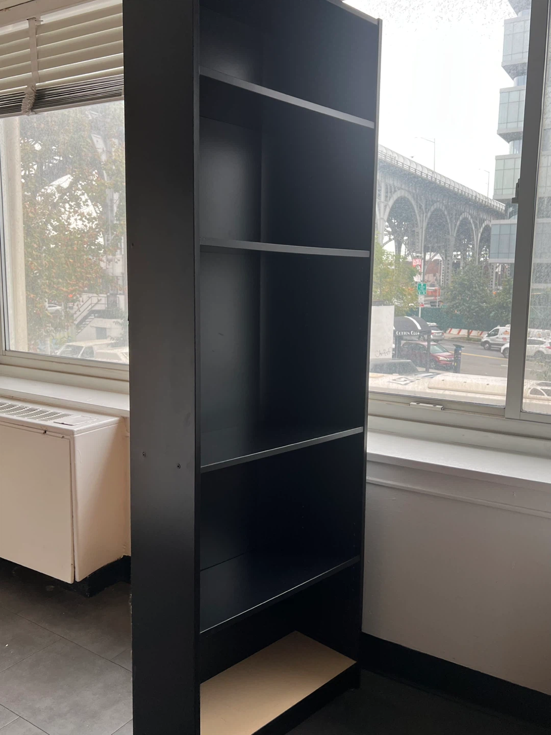 Black Bookshelf with Adjustable Shelves - MOVING OUT SALE ✈️