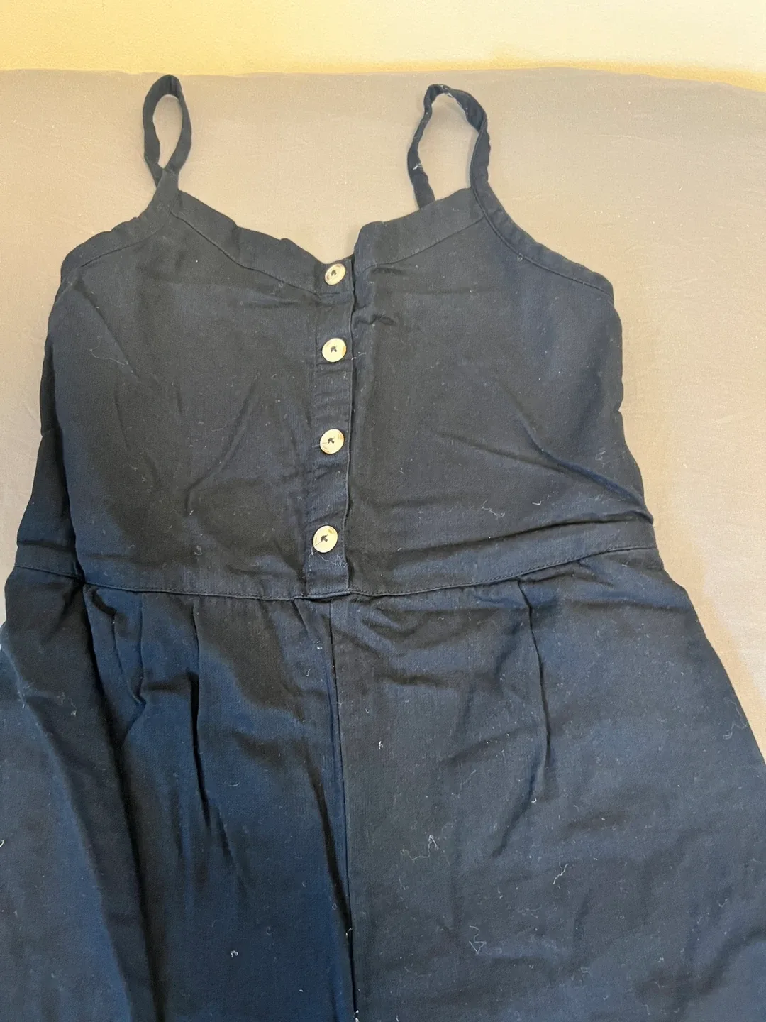 Abercrombie Kids Black Jumpsuit Size 13/14 image indicator(2)