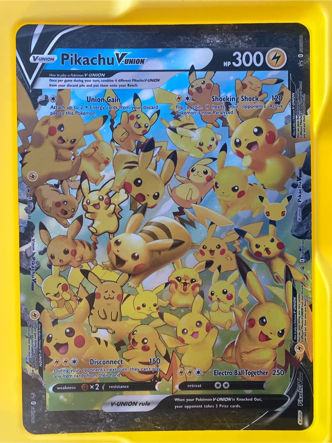 Pokemon TCG 25th Celebrations PROMO Pikachu V-Union image indicator(3)