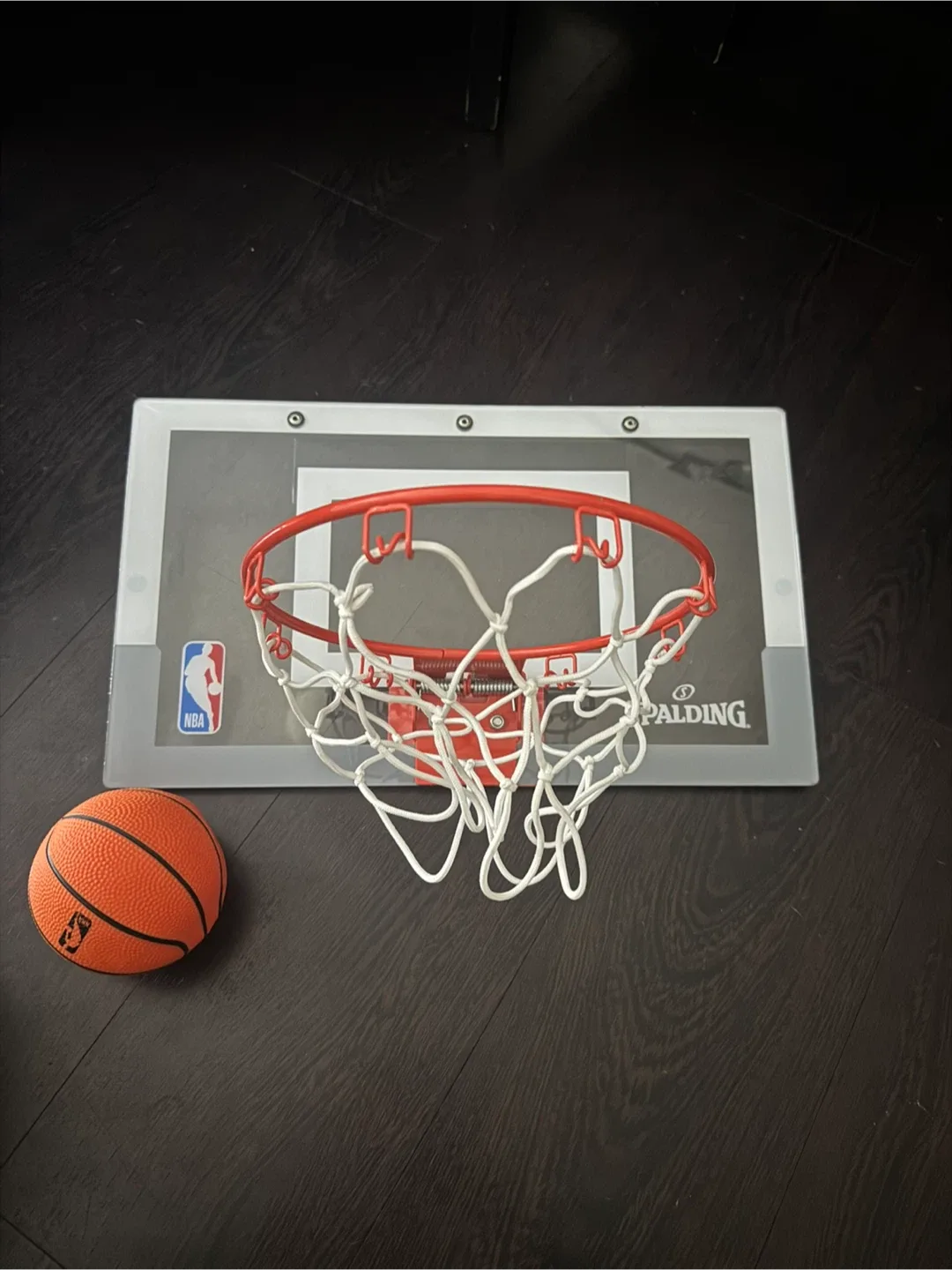 Spalding NBA Over-The-Door Mini Basketball Hoop thumbnail