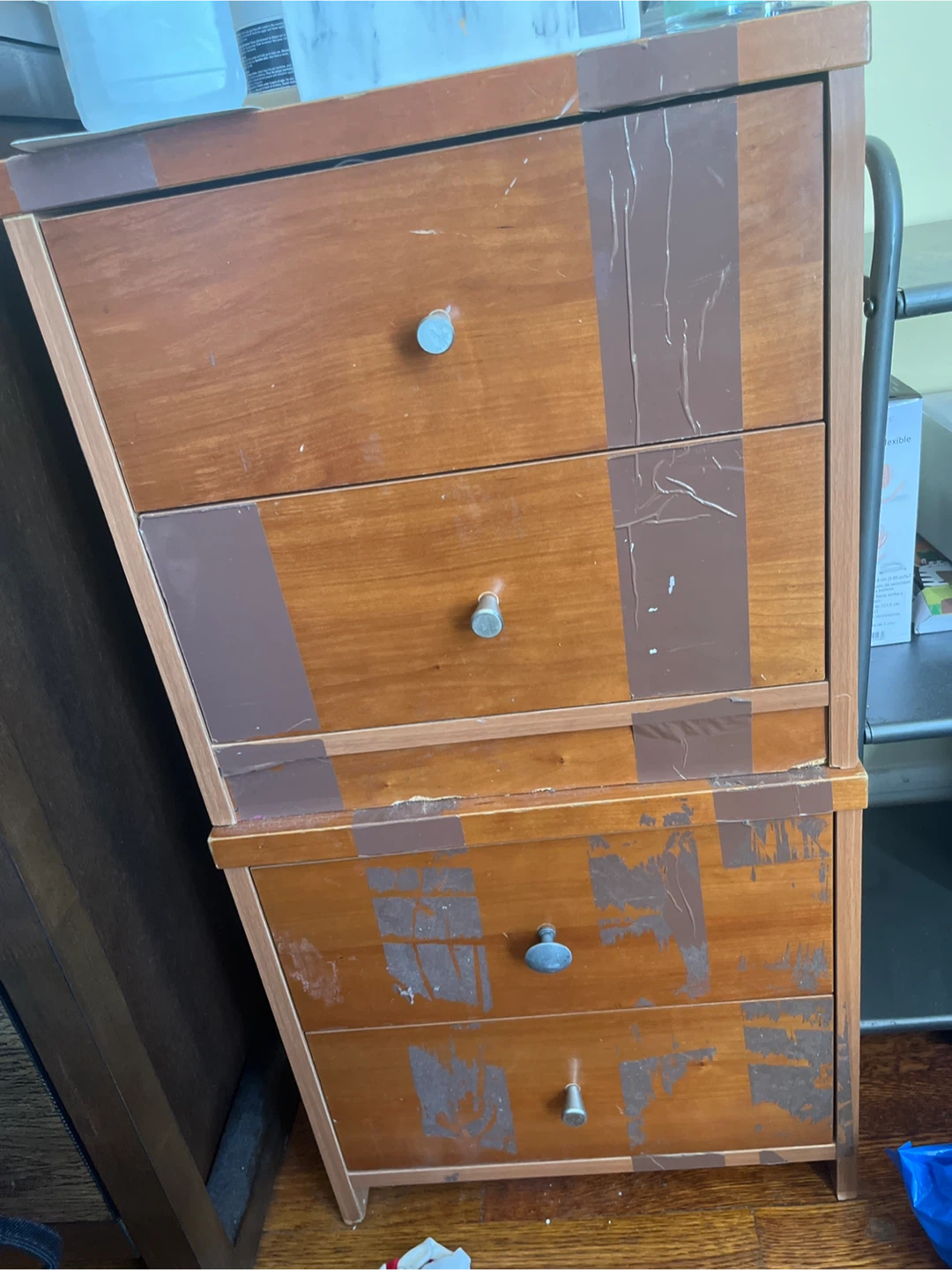Wooden 4-Drawer Dresser