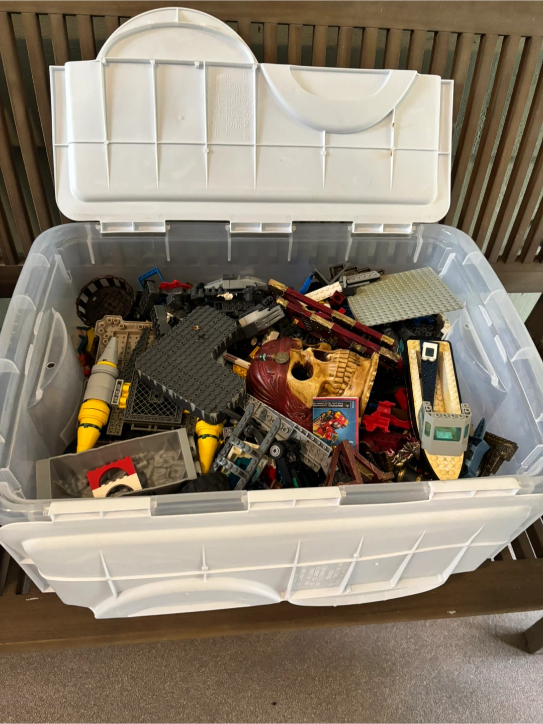 Lego Bricks in Container