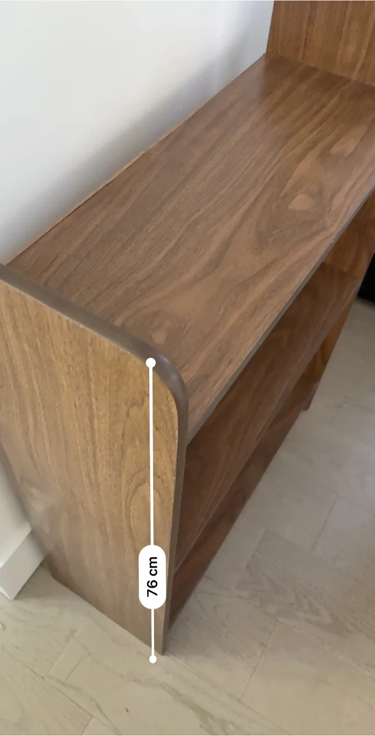 Wooden 3-Shelf Bookcase - 76cm Height image indicator(5)