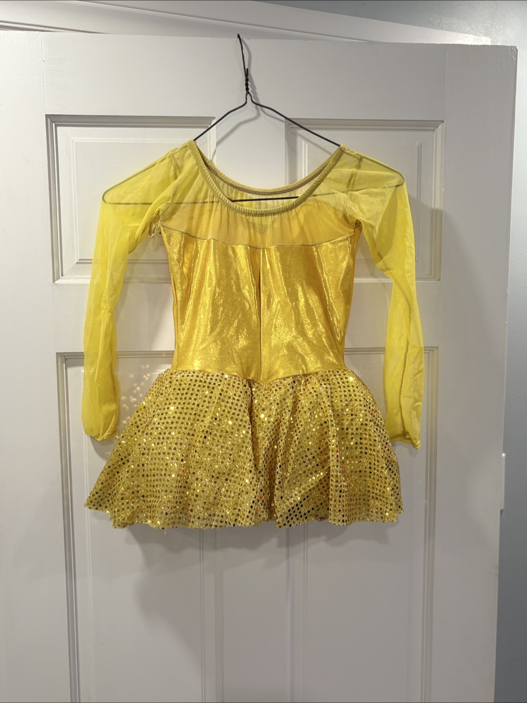 Yellow Sequin Dance Costume - photo 2