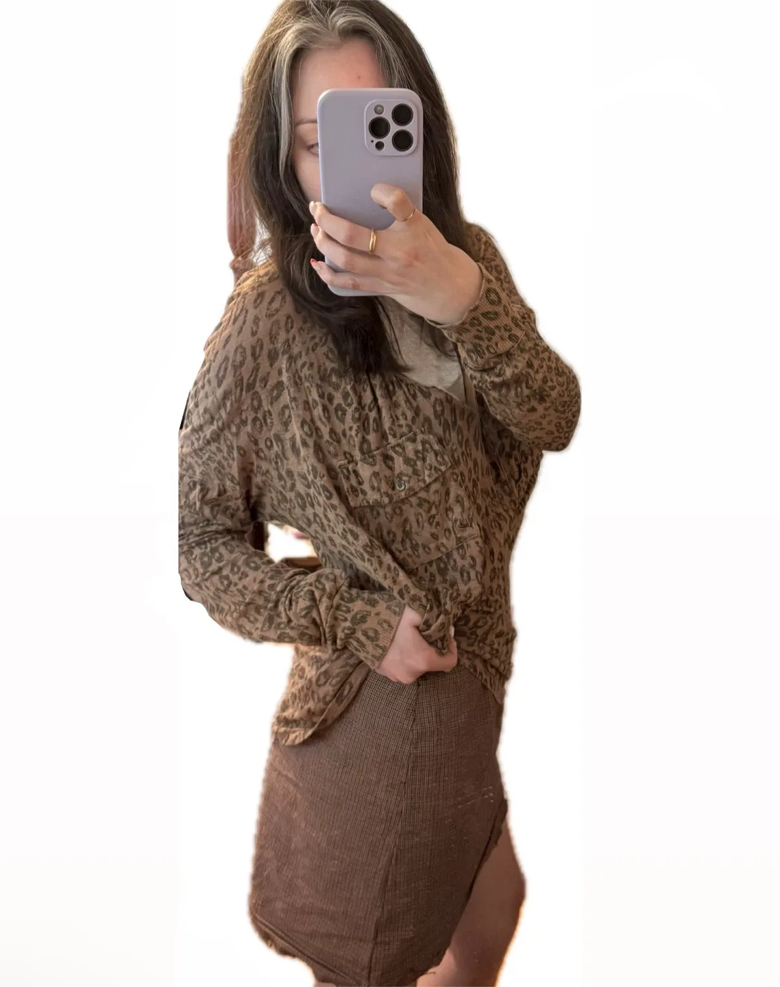 WILFRED Animal Leopard Print Blouse/Tunic Size Medium image indicator(3)