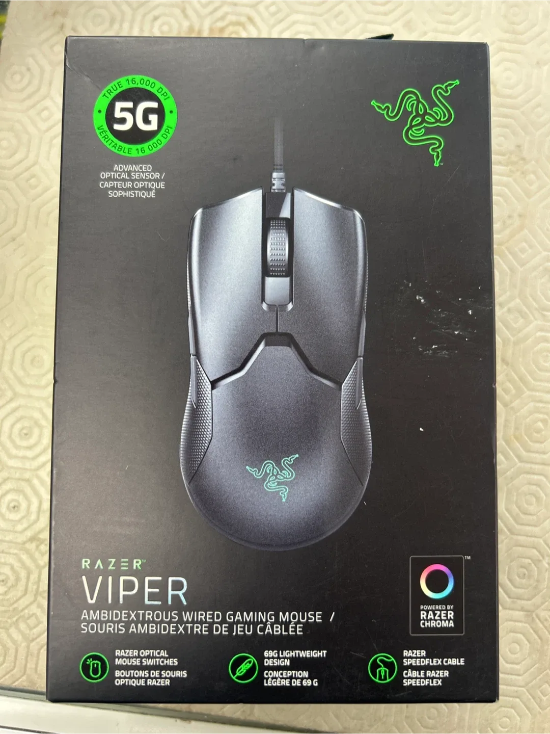 Razer Viper Ambidextrous Wired Gaming Mouse