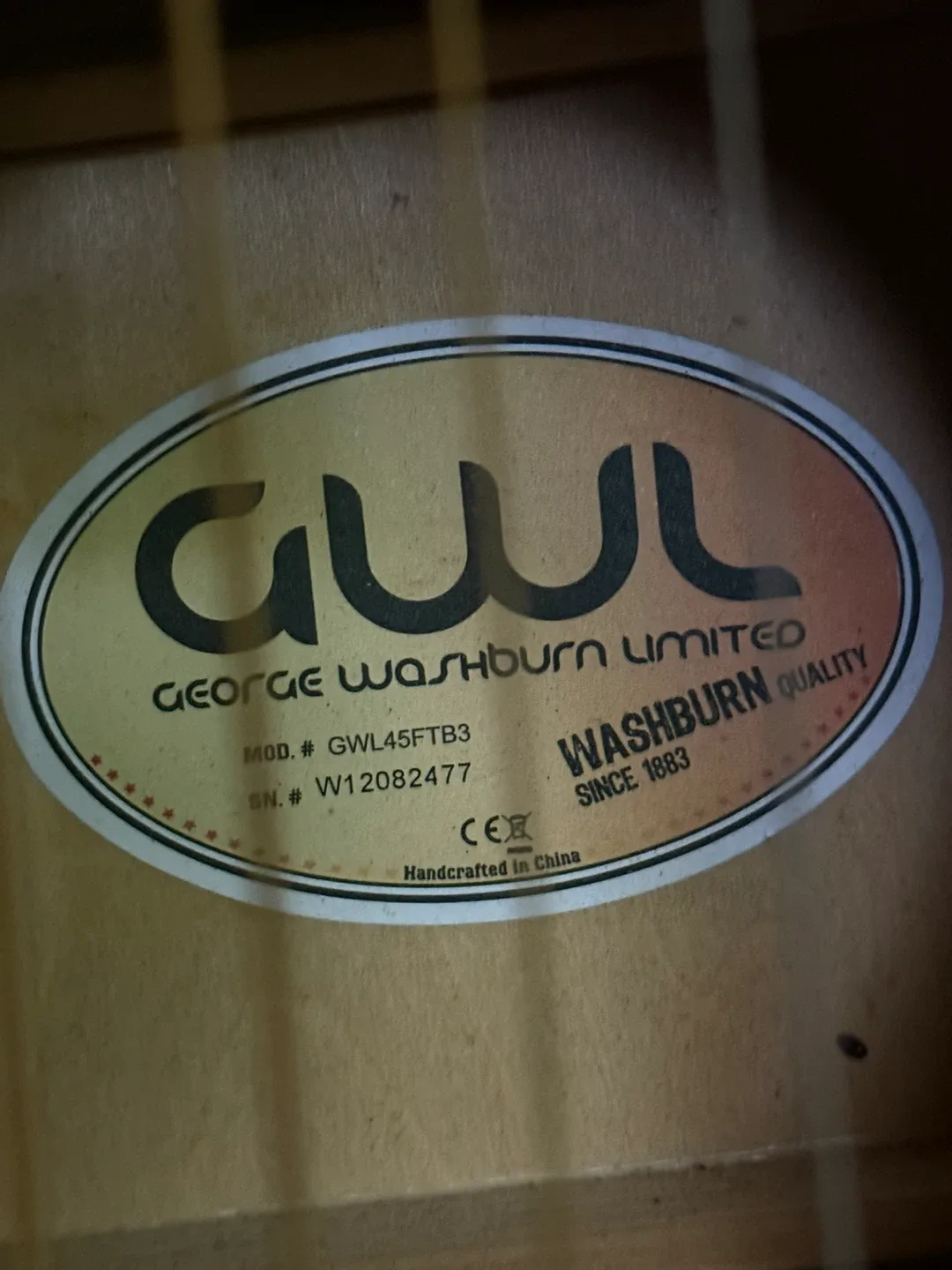 George Washburn Limited GWL45FTB3 Guitar *stand not included* image indicator(2)