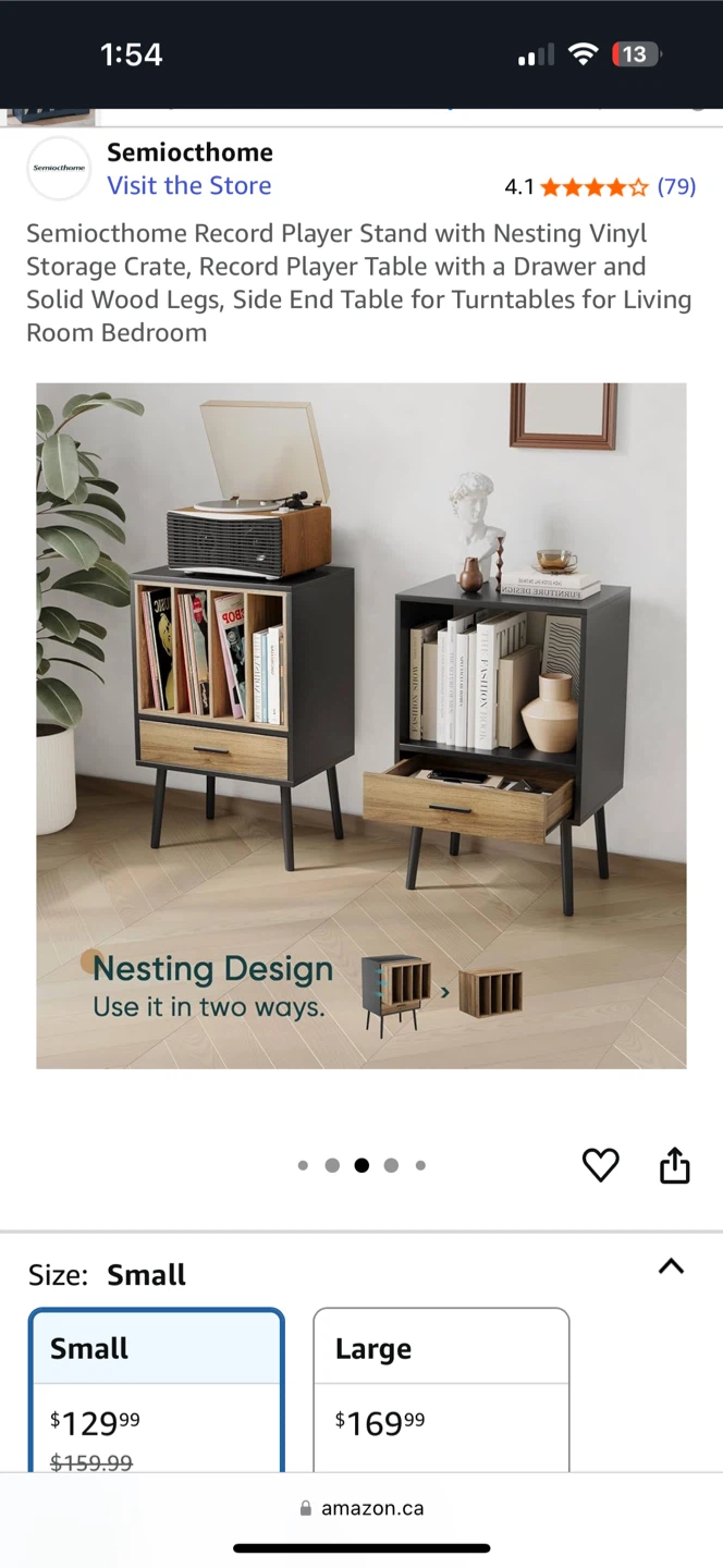 Semiocthome Record Player Stand - Small Size - photo 3