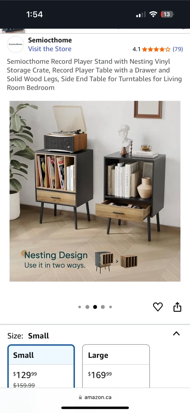 Semiocthome Record Player Stand - Small Size image indicator(3)