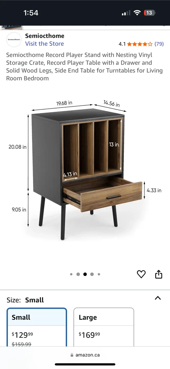 Semiocthome Record Player Stand - Small Size image indicator(2)