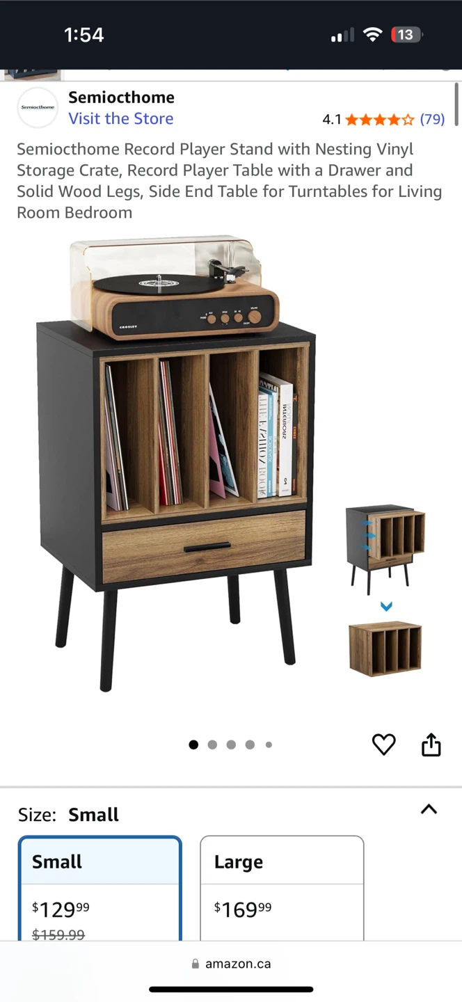 Semiocthome Record Player Stand - Small Size