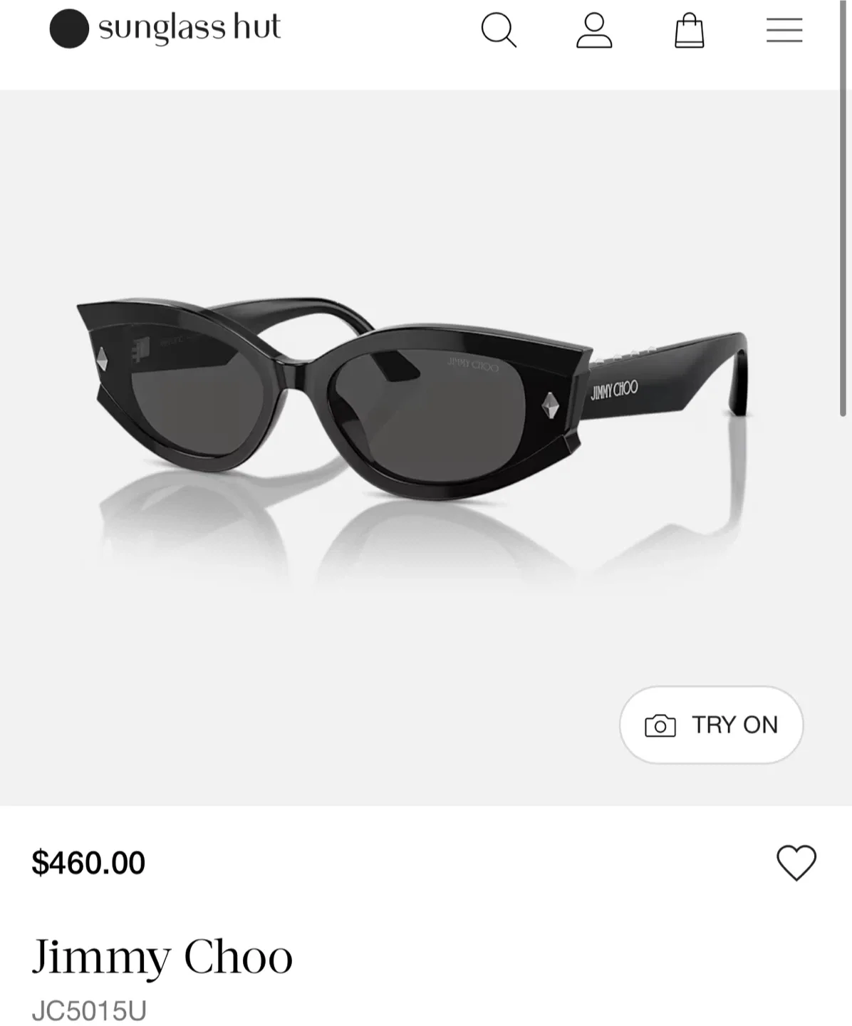 Jimmy Choo JC5015U Black Sunglasses