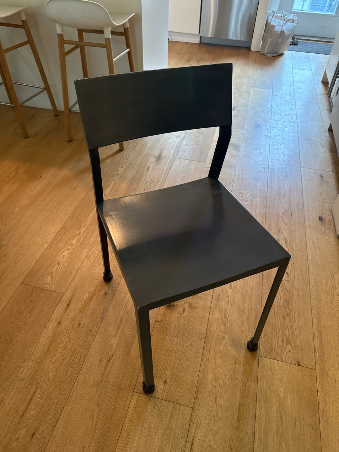 CB2 Dylan Solid Wood Dining Table set with Metal Legs - photo 3