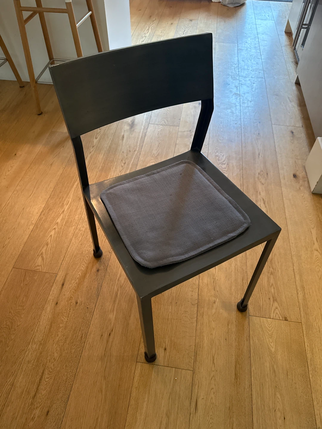 CB2 Dylan Solid Wood Dining Table set with Metal Legs - photo 4