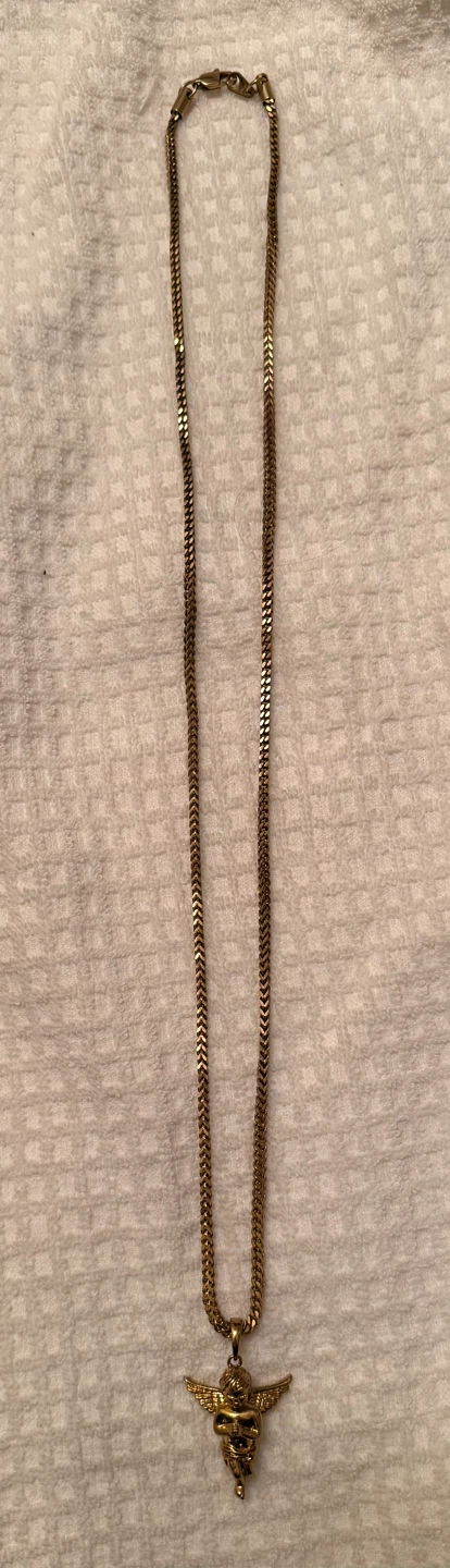 18K GP Angel Pendant Necklace - photo 2