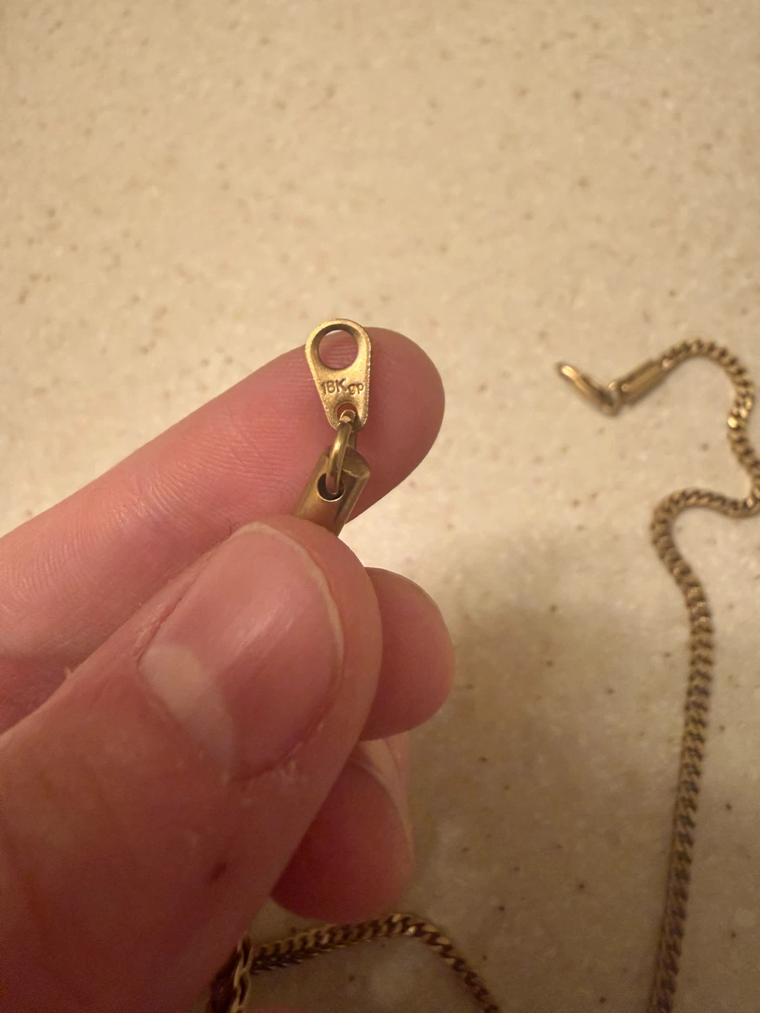 18K GP Angel Pendant Necklace - photo 4
