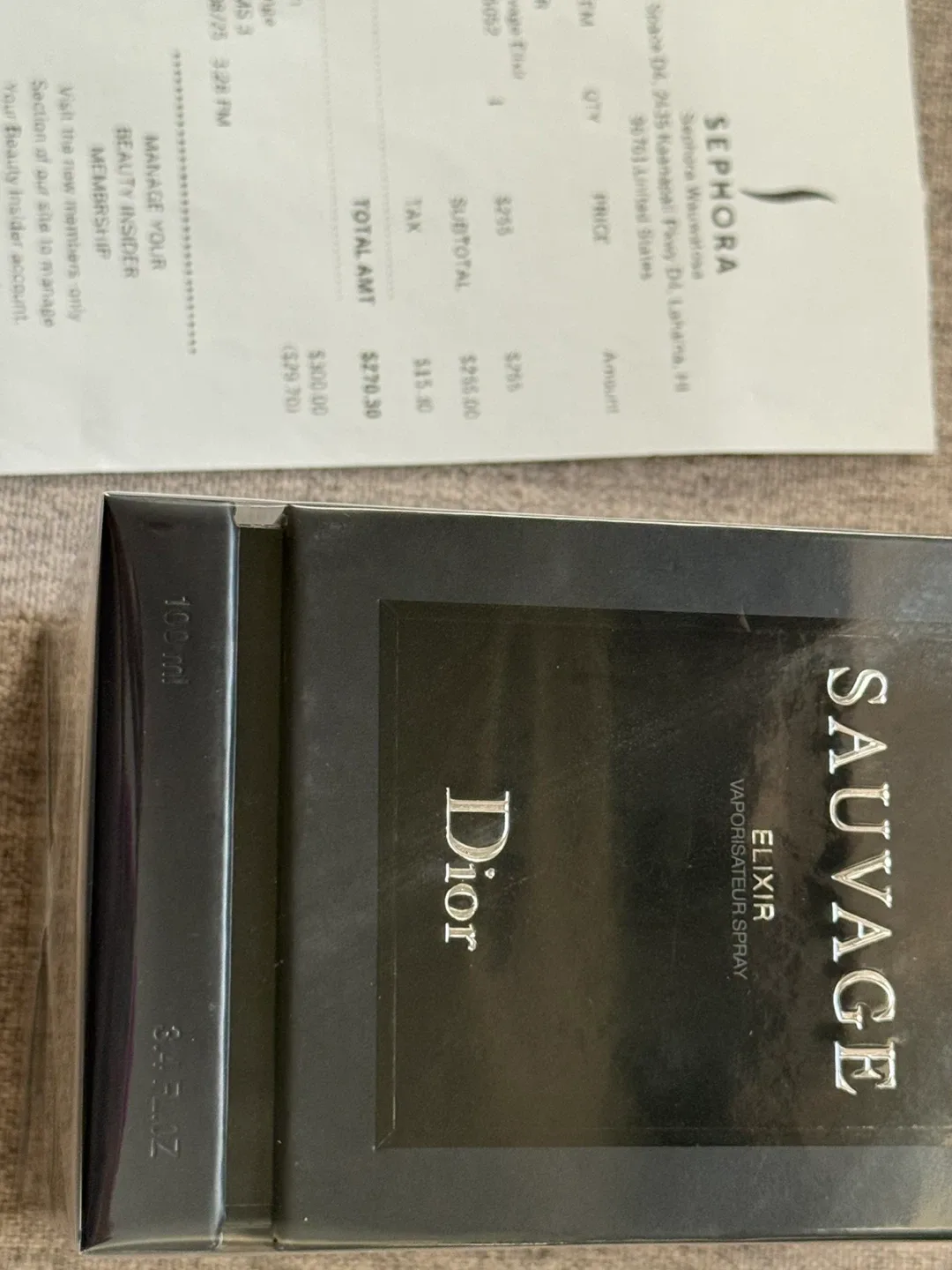 New Dior Sauvage Elixir 3.4 fl oz  Sealed With the Receipt image indicator(8)