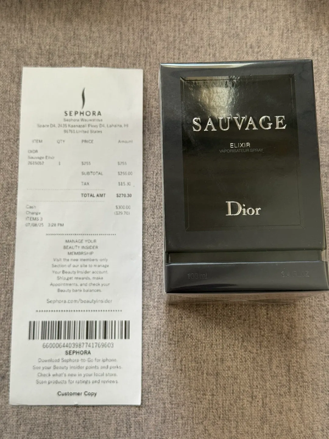 New Dior Sauvage Elixir 3.4 fl oz  Sealed With the Receipt image indicator(4)