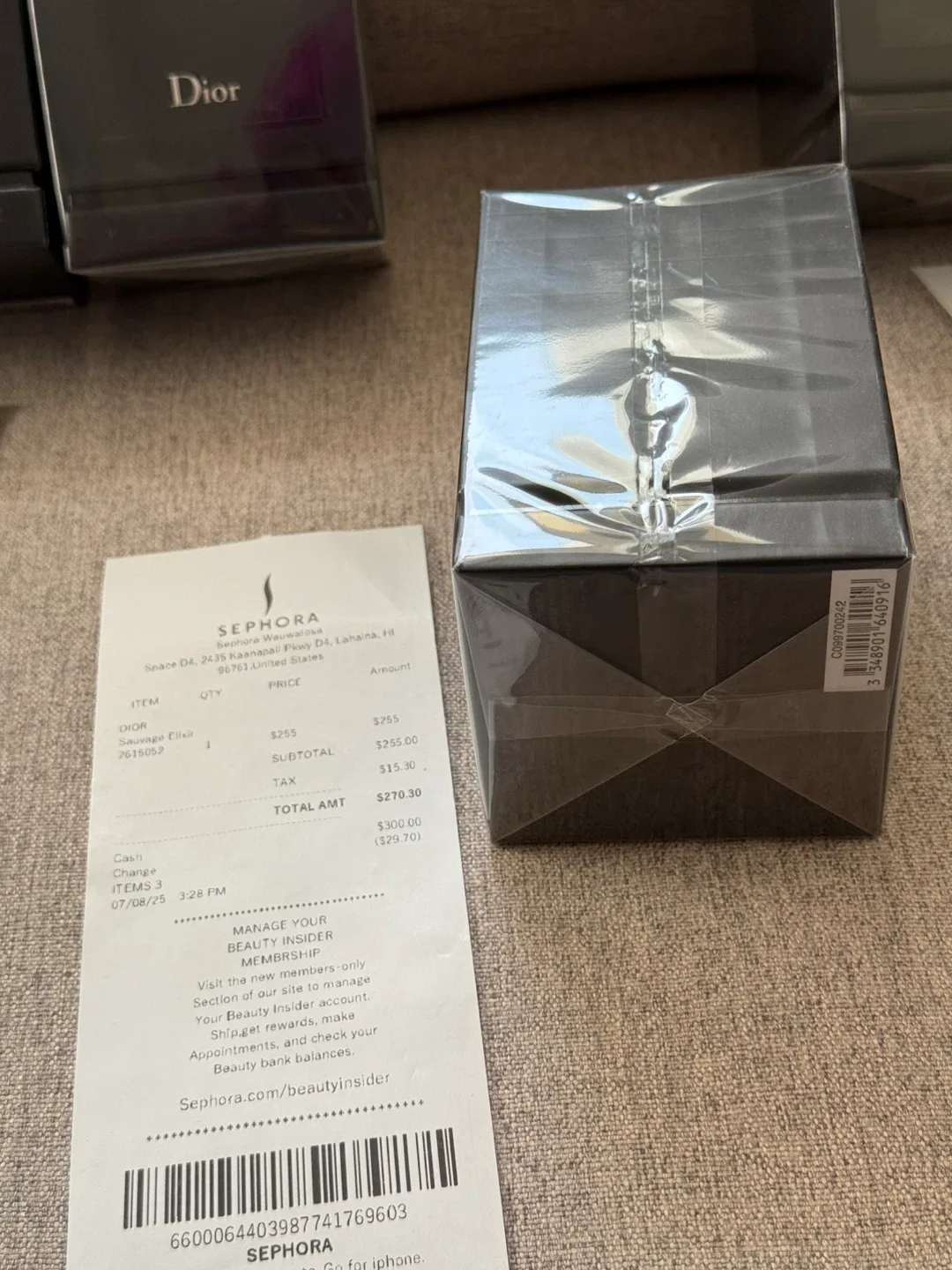 New Dior Sauvage Elixir 3.4 fl oz  Sealed With the Receipt image indicator(6)