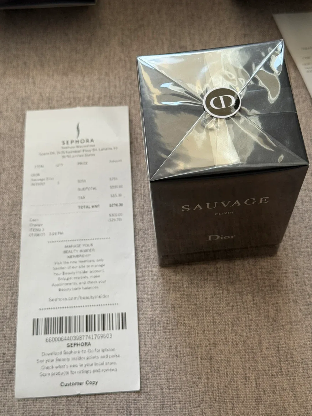 New Dior Sauvage Elixir 3.4 fl oz  Sealed With the Receipt image indicator(7)