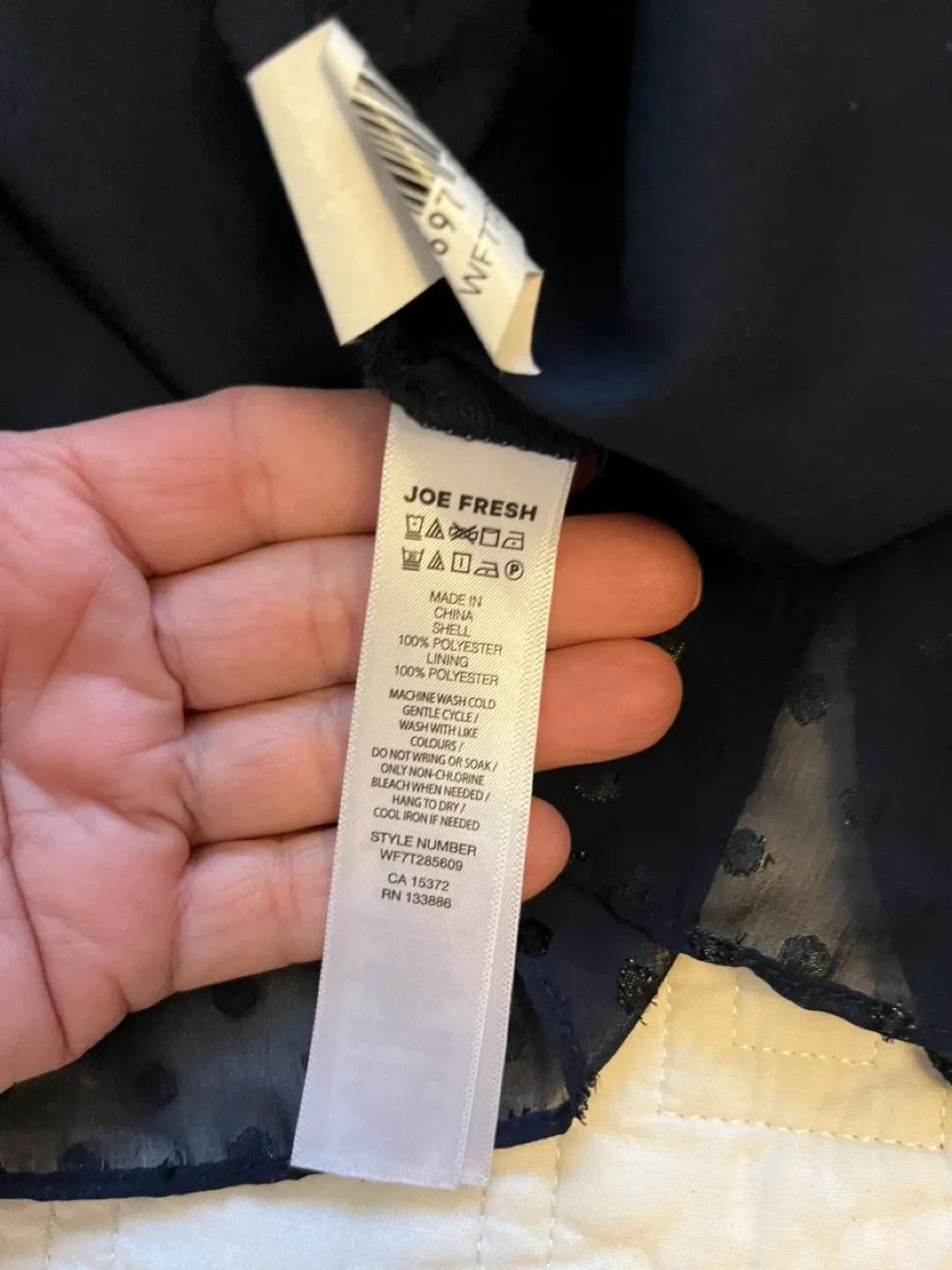 Navy Sheer Skirt - Size L image indicator(4)