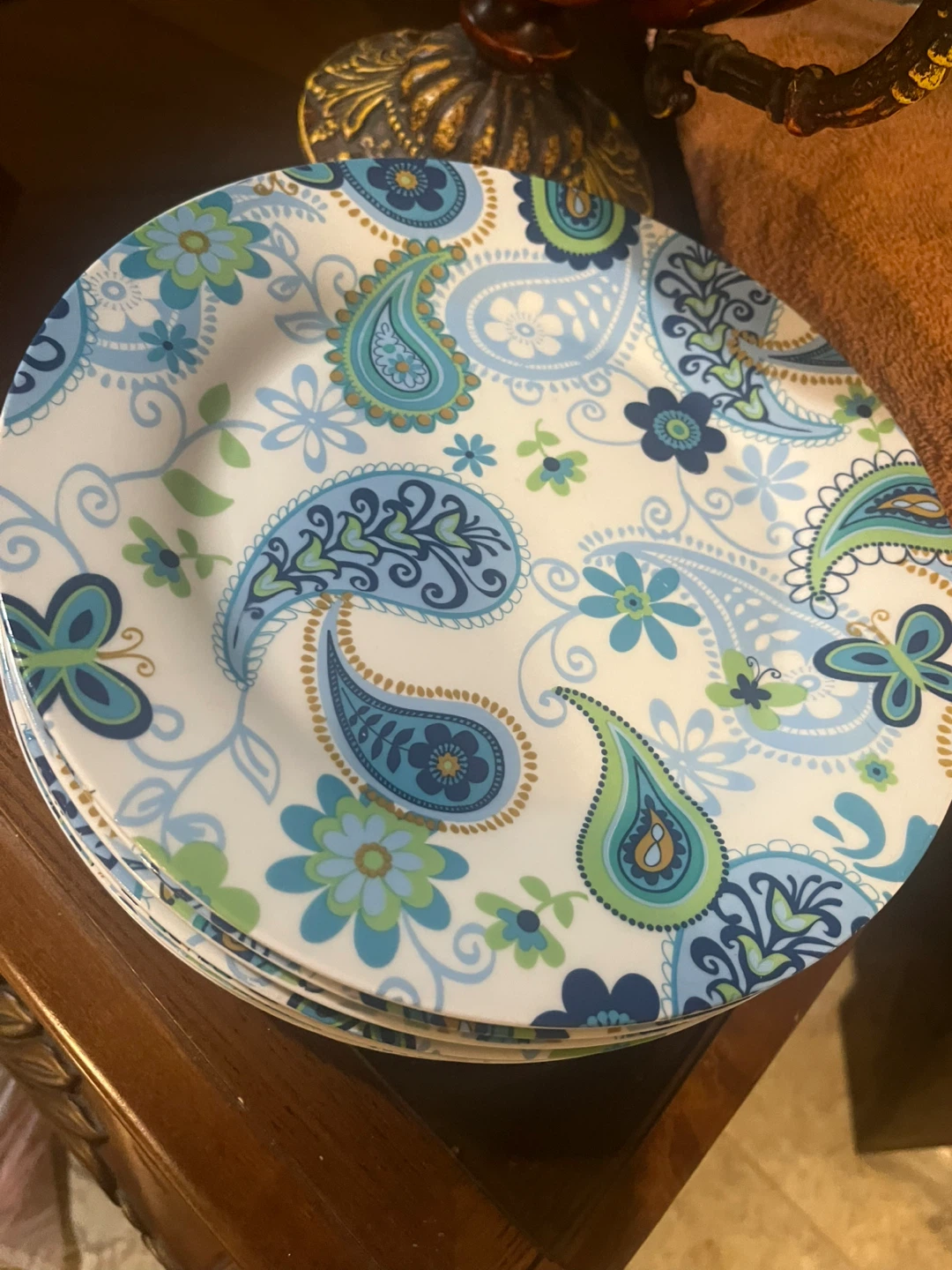 Paisley Patterned Plates