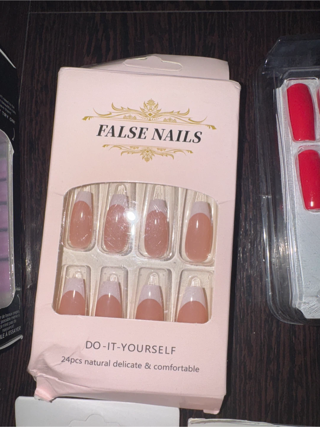 5 assorted False Nails - Kiss, Revolution, Acrylic Natural - photo 3