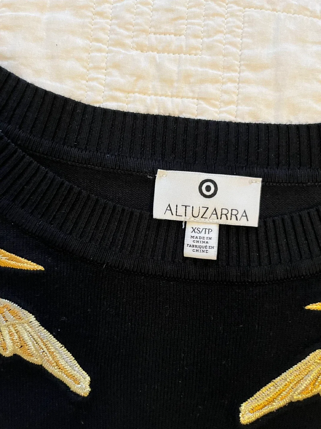 Altuzarra Black Sweater with Bird Embroidery - XS image indicator(2)