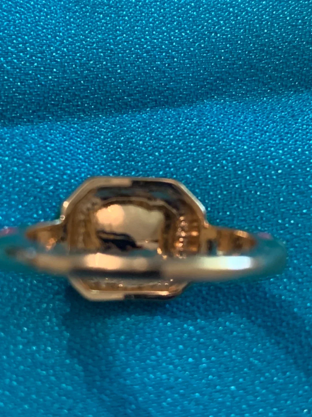 Ring - Gold tone with Red, Green and Clear Stone image indicator(3)