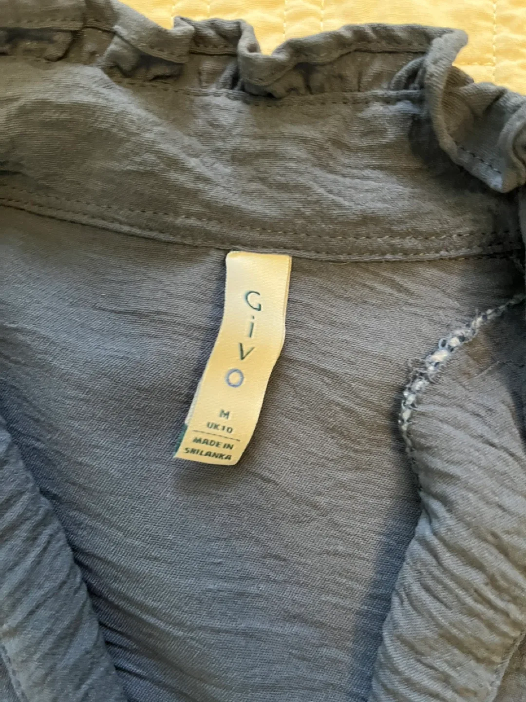 Blue Ruffle Top - Size M image indicator(2)