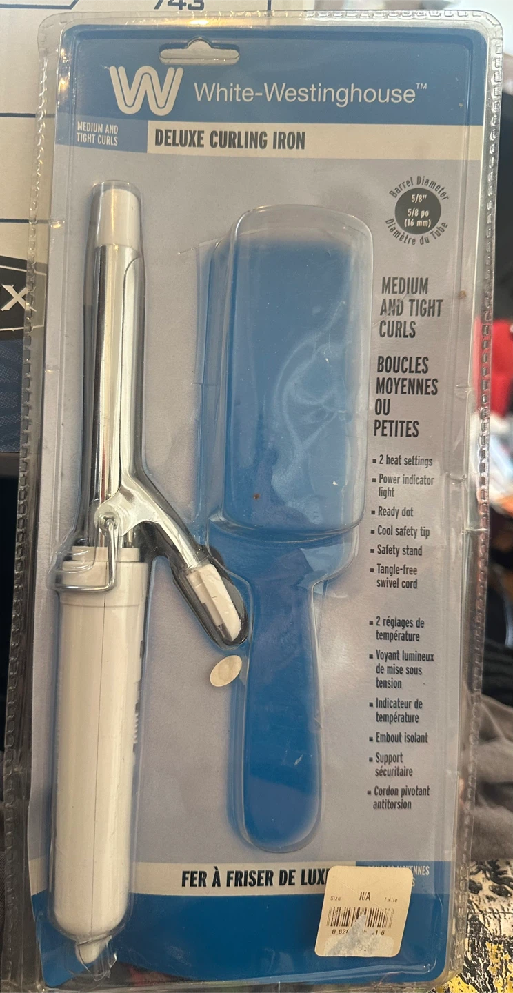New White-Westinghouse Deluxe Curling Iron