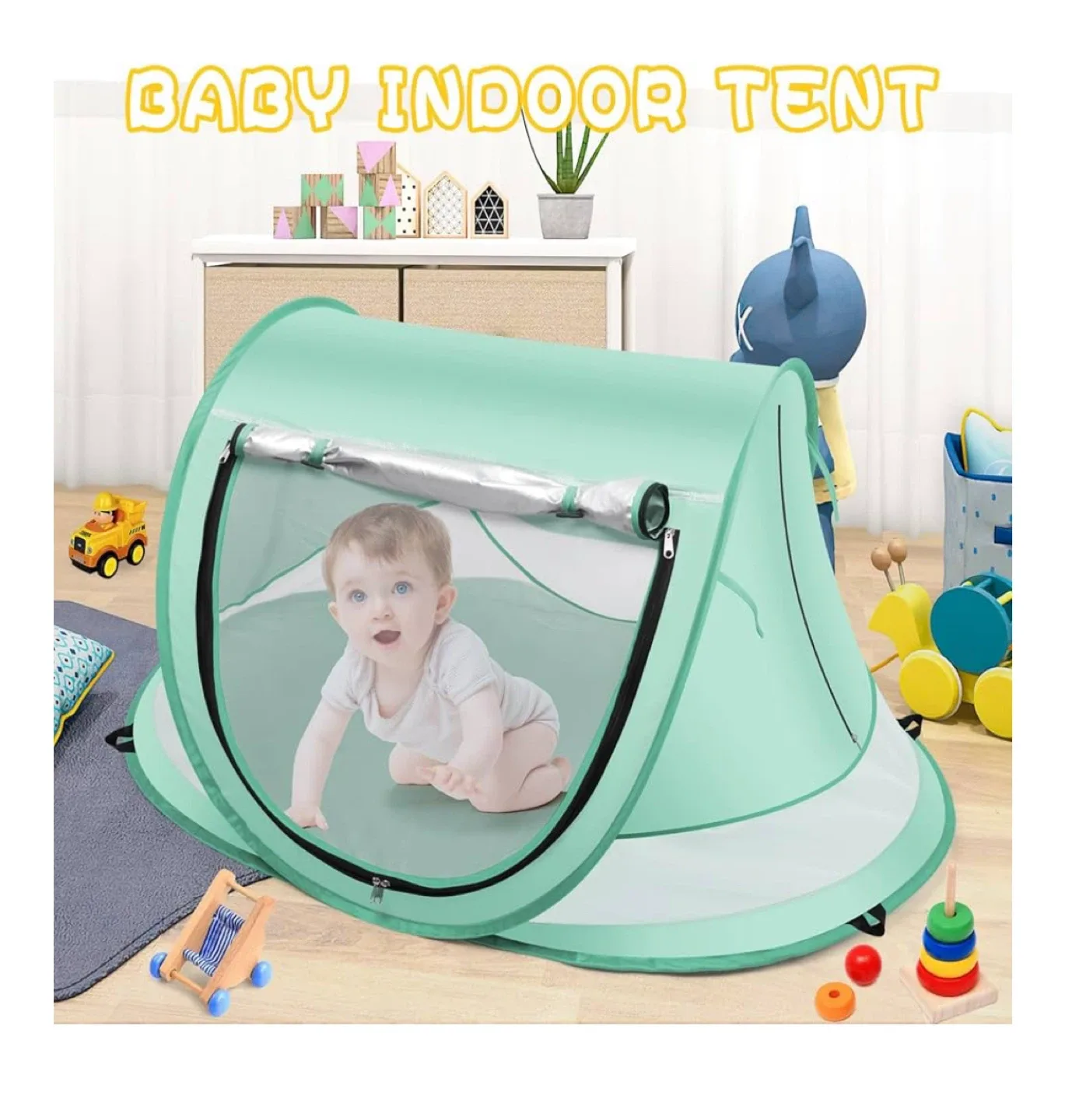 Kapeazo Baby Beach Tent - Indoor Play Tent image indicator(4)