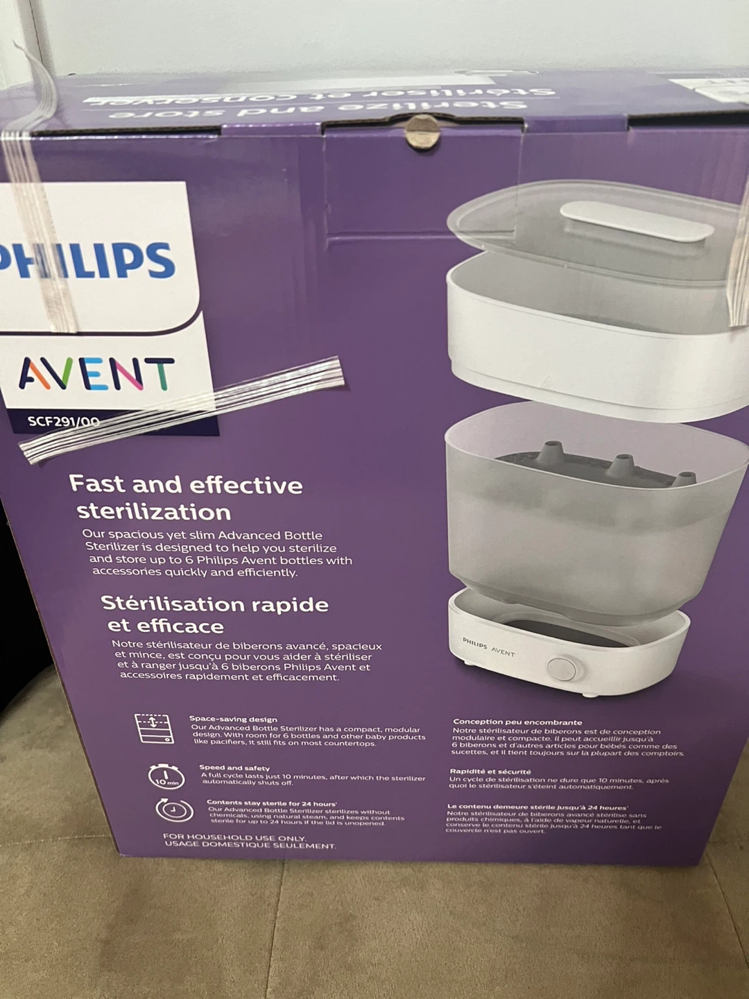 Philips Avent Advanced Bottle Sterilizer - Like New! - photo 3