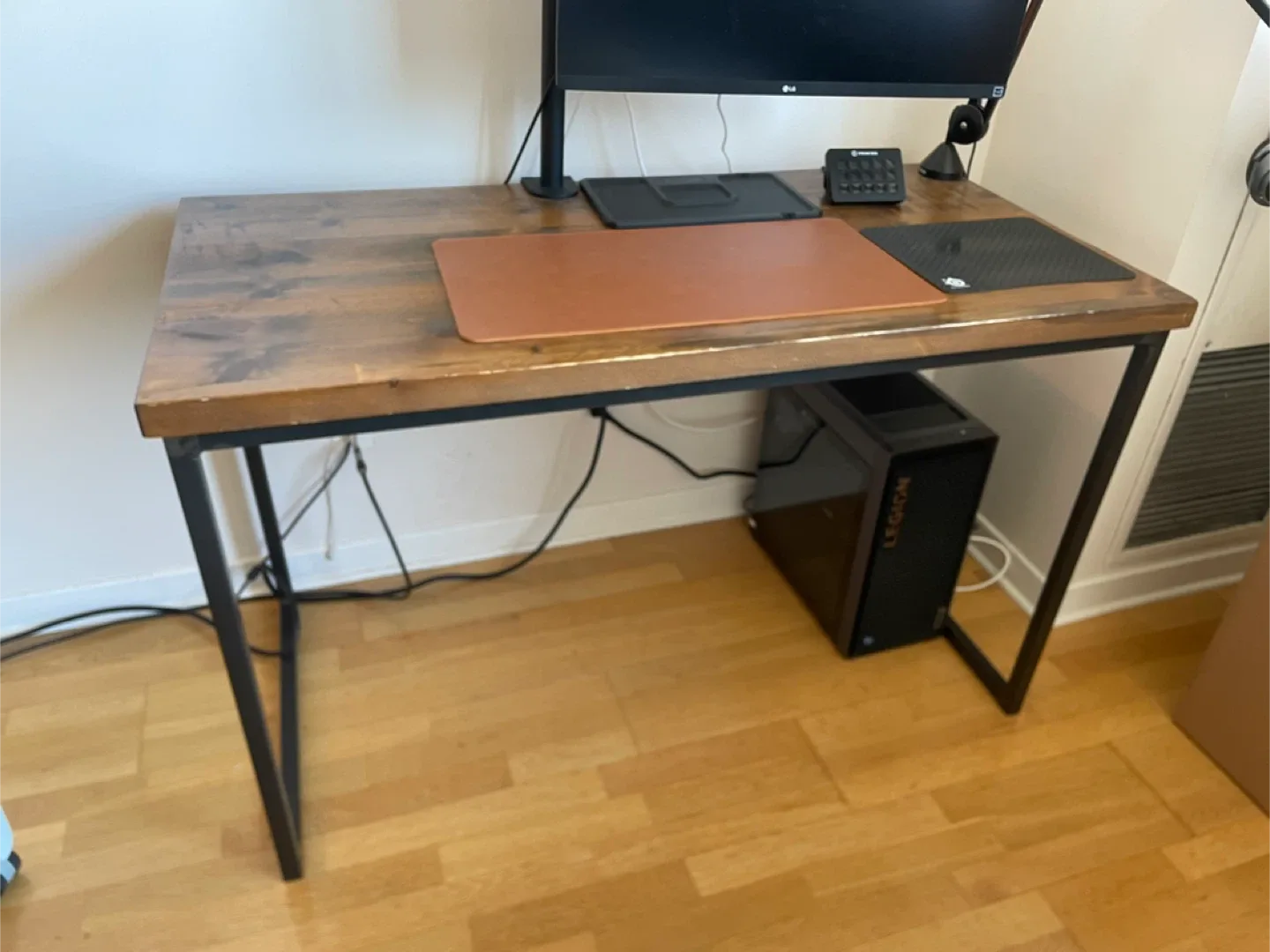 Wood and Metal Frame Desk thumbnail