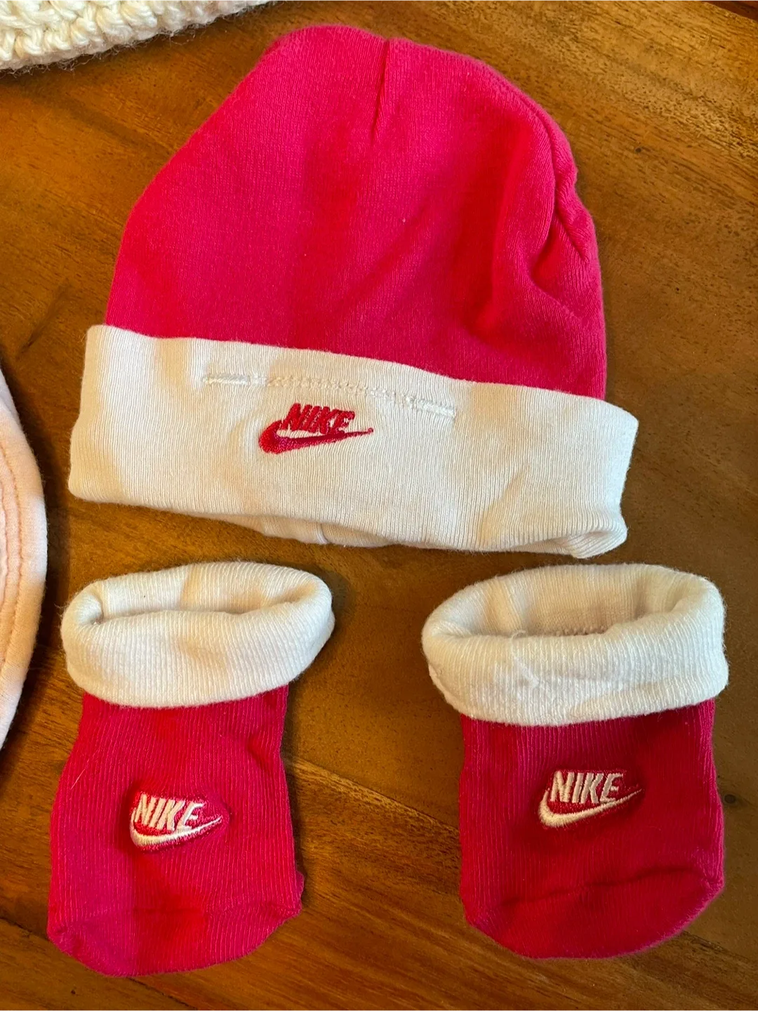 Baby Bundle: Nike Hat & Socks, Avent Soothers, Bibs, Blankets image indicator(4)