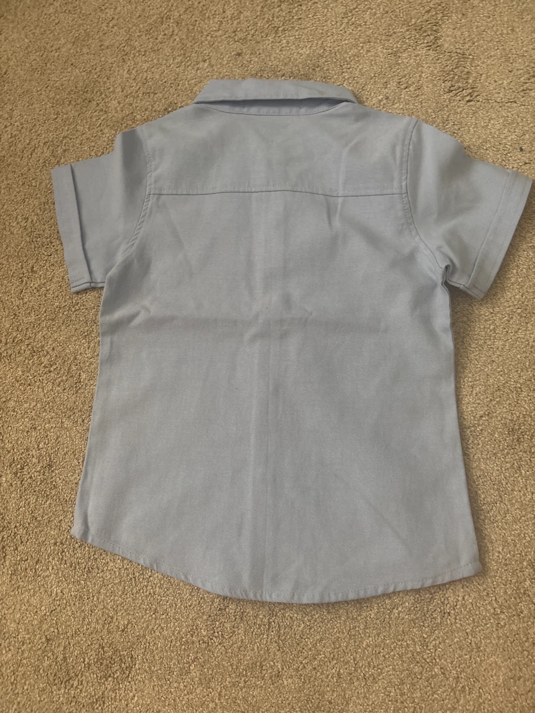 Baby Blue Shirt & Striped Shorts Set photo shoot set - photo 3