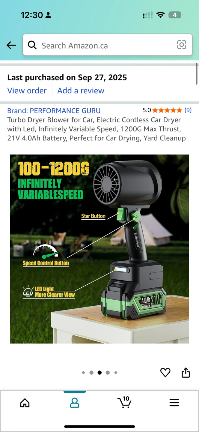 PERFORMANCE GURU Turbo Dryer Blower - Like New!