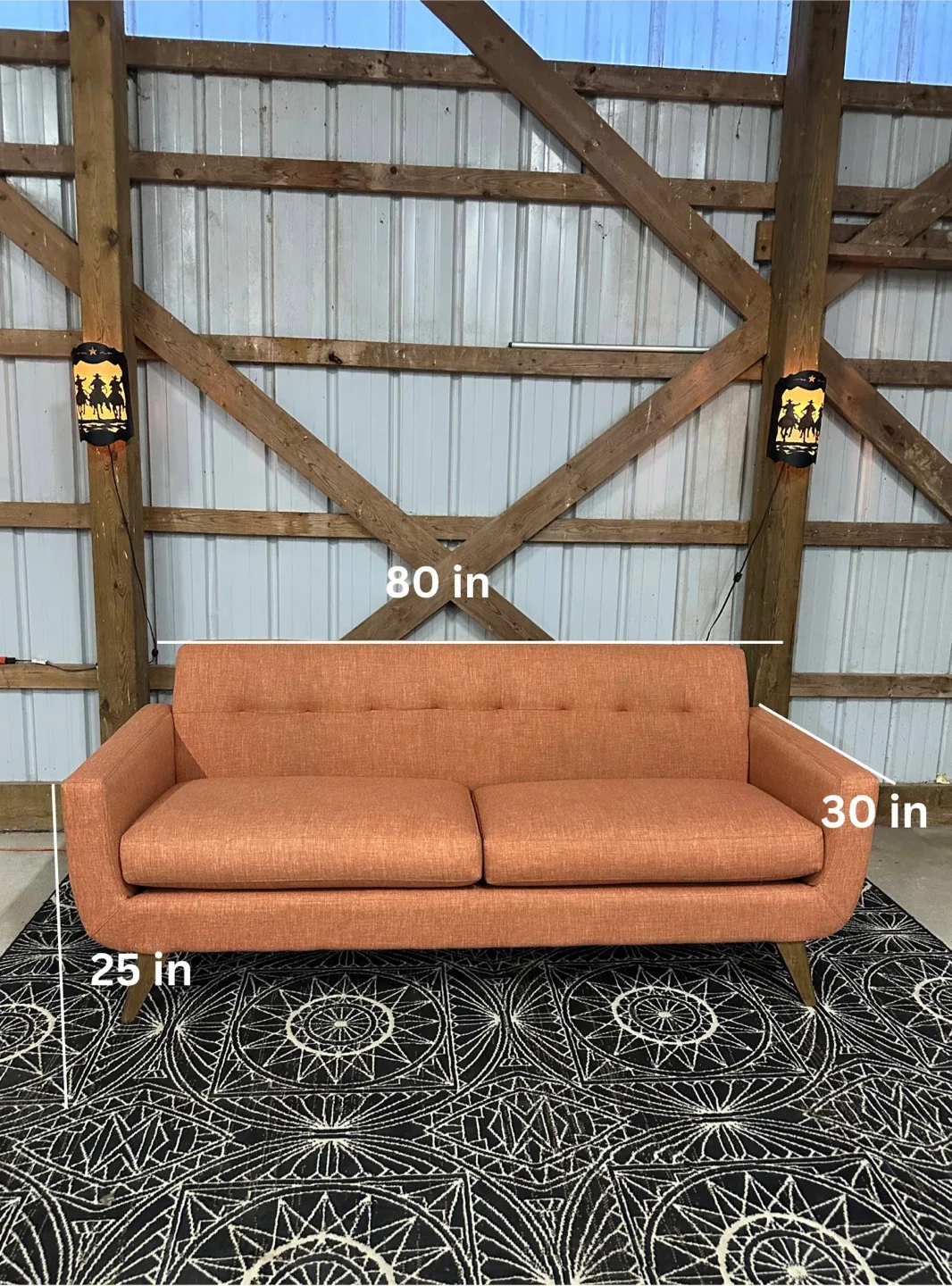 *Delivery Available* MCM Style Sofa image indicator(7)