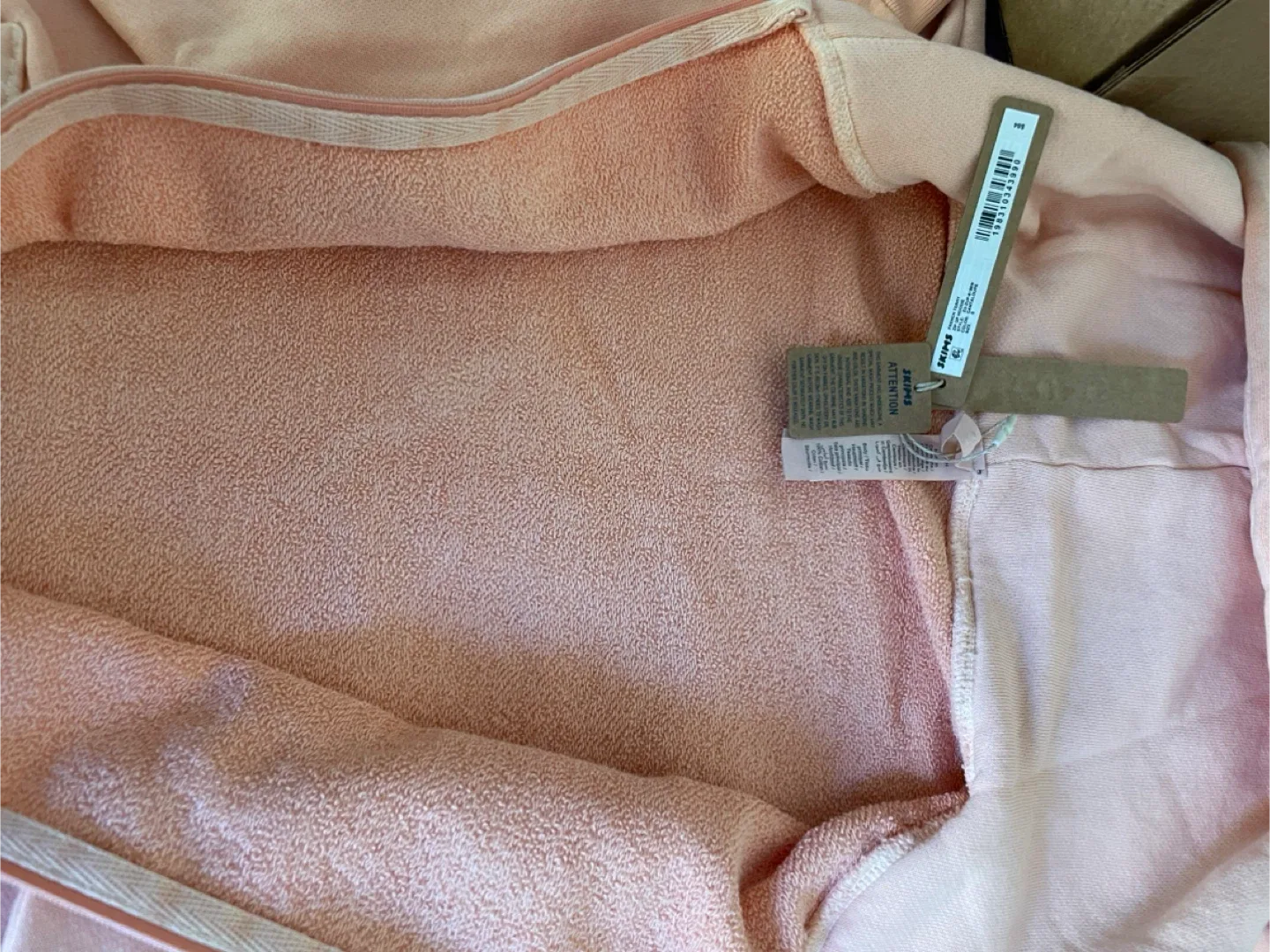 Skims french terry hoodie in cantaloupe NWT image indicator(7)