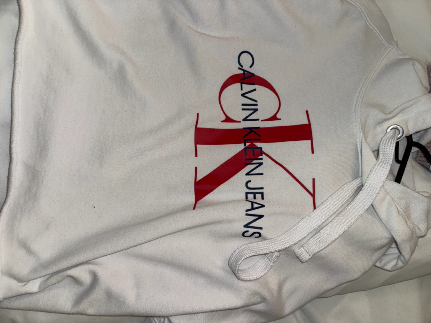 Calvin Klein Jeans White Hoodie - photo 3