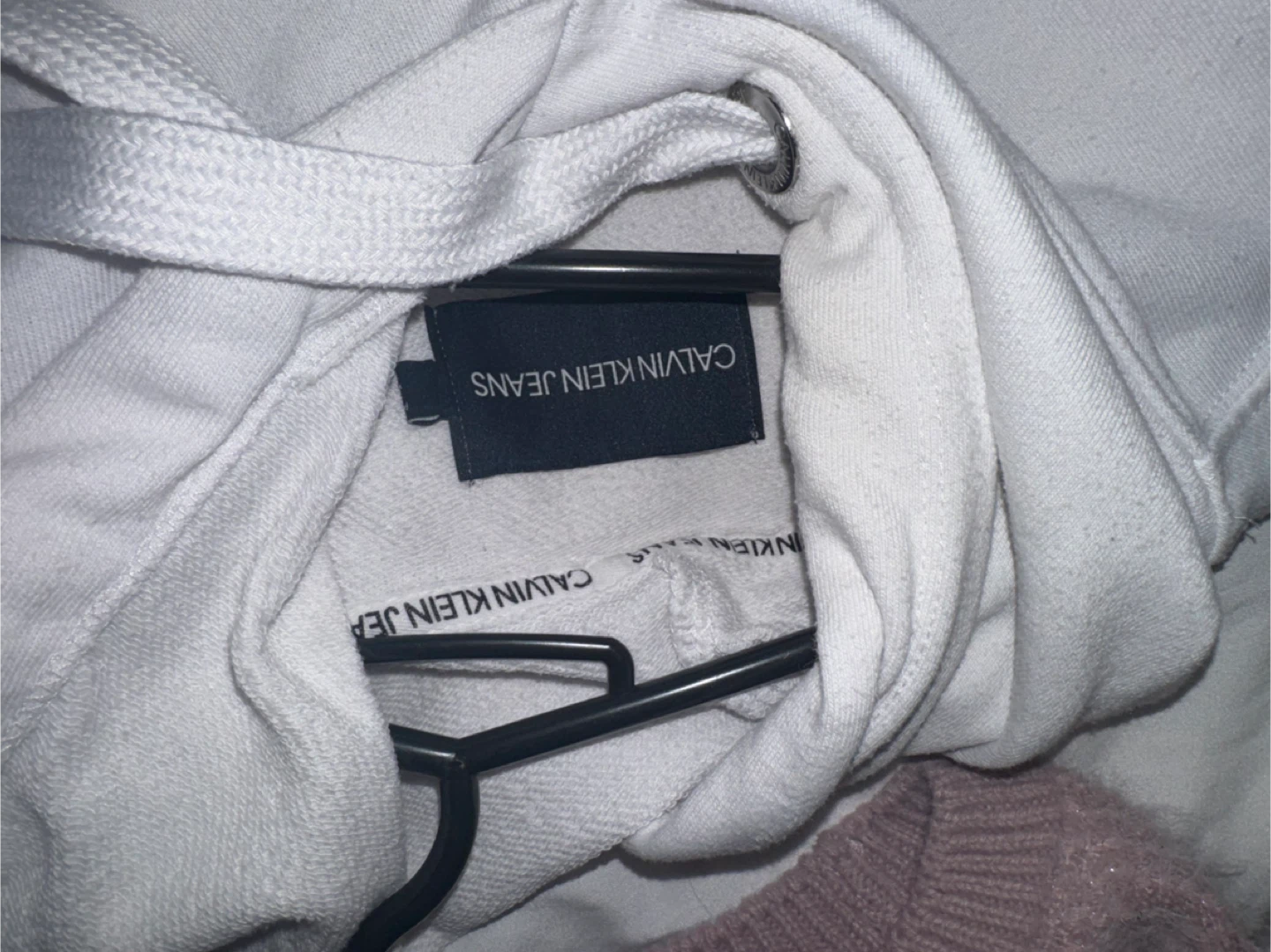 Calvin Klein Jeans White Hoodie - photo 4