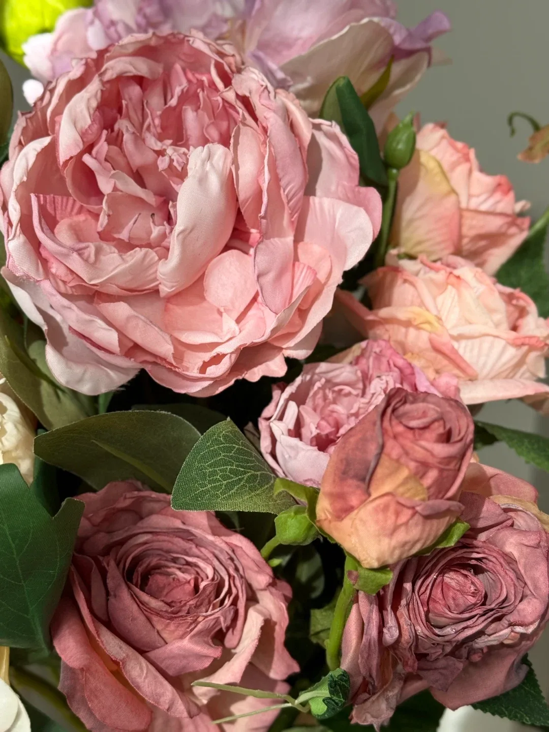 Beautiful Fall Artificial Peonies Bundle home decor wedding image indicator(2)