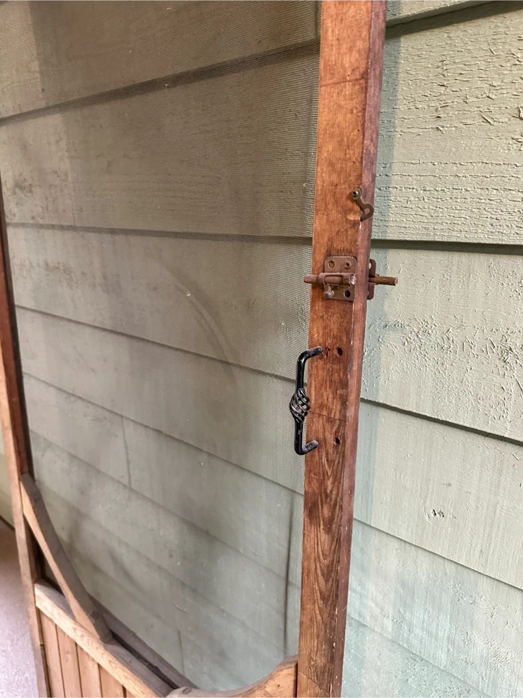 Vintage Wooden Screen Door - photo 2