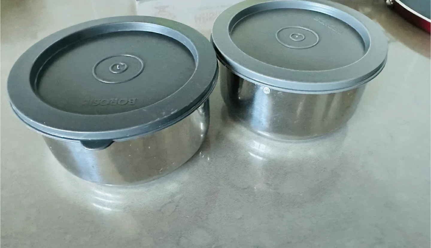 Borosil Stainless Steel Lunch Box Set with bag image indicator(3)