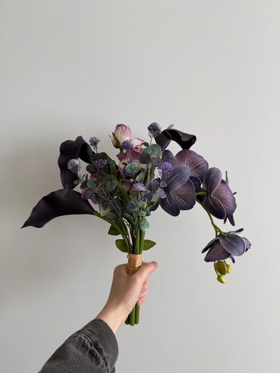 Purple Artificial Flower Bouquet image indicator(2)
